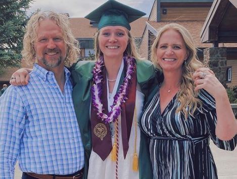 Ysabel Brown with her parents Kody Brown and Christine Brown.